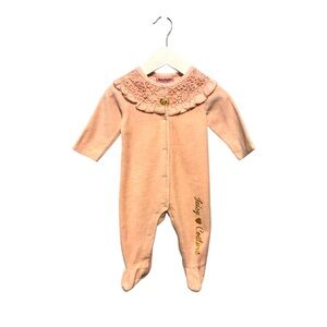 ⭐️ 5/$30 Juicy Couture Kids Velour One Piece size 3-6 Months